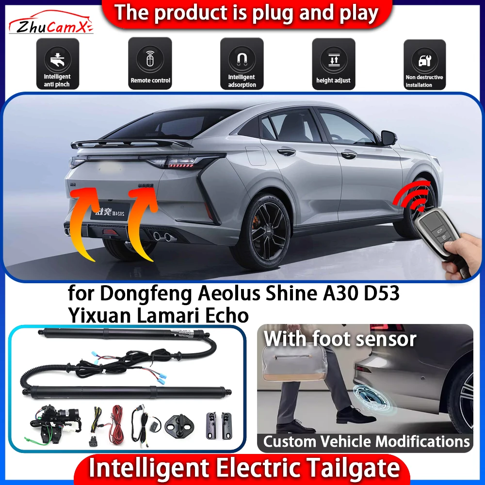 

Smart Powered Tailgate System for Dongfeng Aeolus Shine A30 D53 Yixuan Lamari Echo Automatic Intelligent Trunk Lift Control Kit