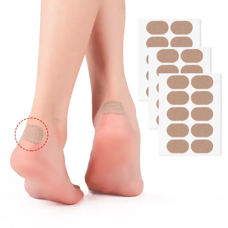 Self Adhesive Wear-resistant Heel and Foot Stickers for Pain Relief Soft Large Oval Shaped Back Heel Stickers