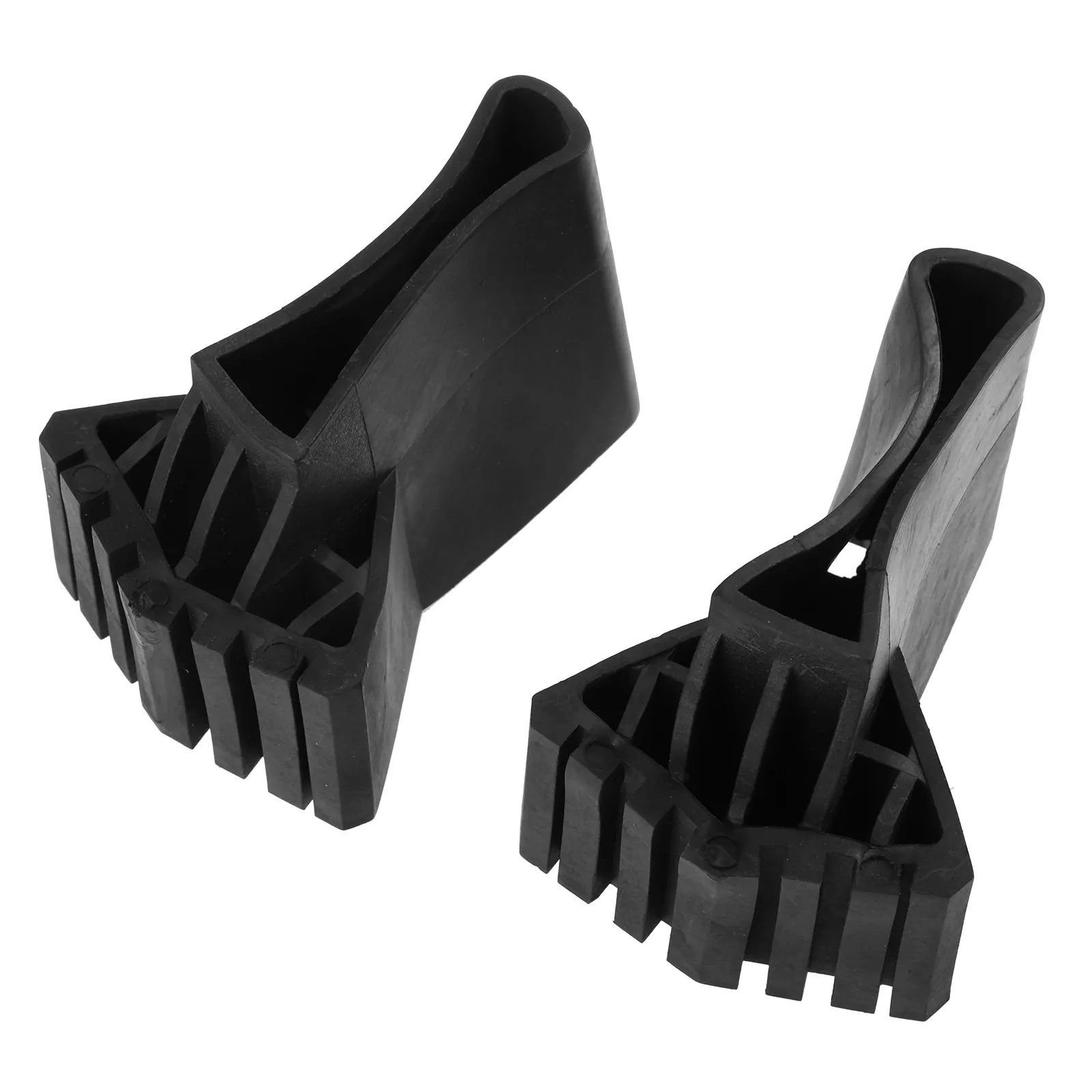 2pcs Folding Ladder Foot Cover Non Slip Rubber Boots Black Telescopic Feet Protector Durable Construction Accessories