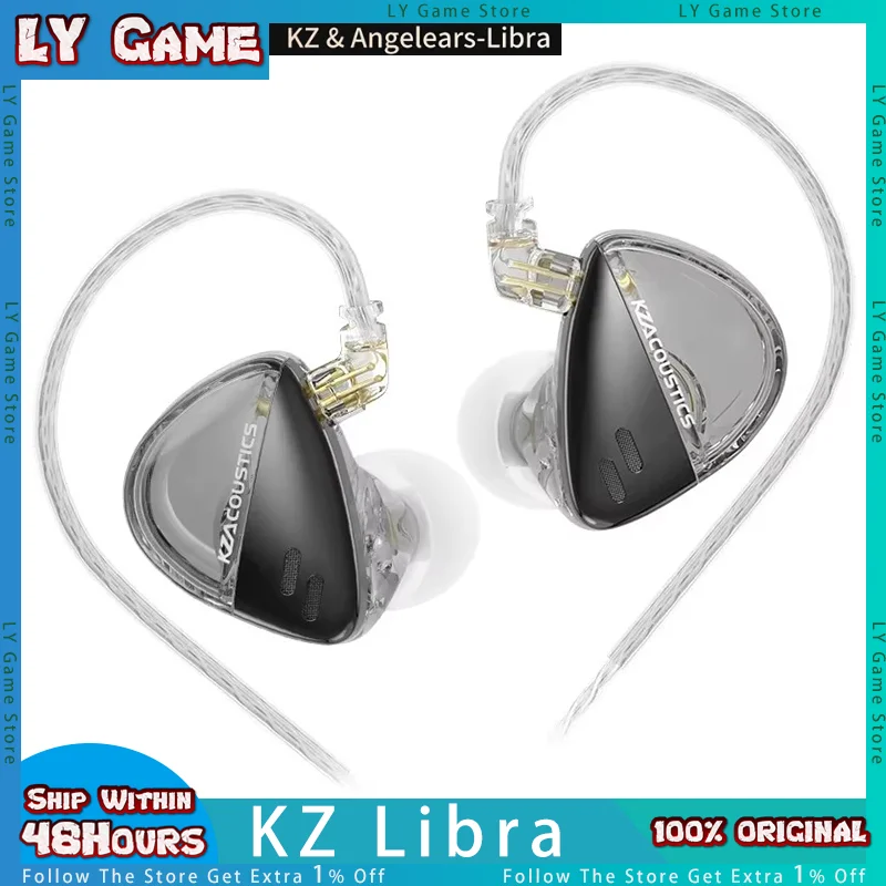 KZ X Angelears Libra Ultra-Wide Frequency Dynamic HiFi in-Ear Earphone Sport Monitor Headsets Replaceable Cable ZAR ZAX Custom