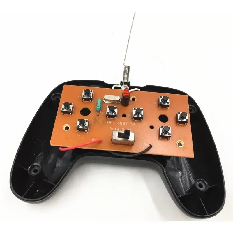 1 Zestaw 4-kanałowy Bezprzewodowy Pilot Zdalnego Sterowania 27MHz do Samodzielnego Montażu Elektrycznych Modeli Robotów, Zabawek Samochodowych/Łodzi, Nadajnik-Odbiornik Sterujący