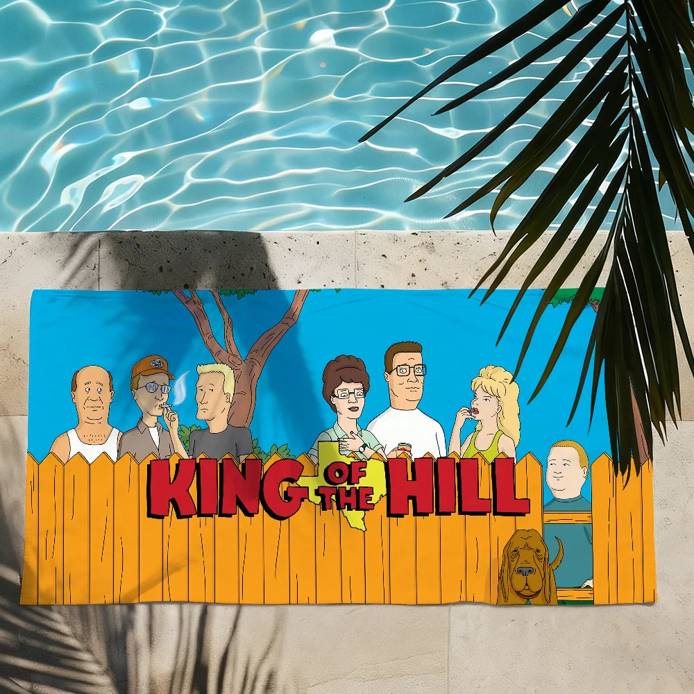 Funny K-King of the Hill Towel Shower Sauna Travel Spa Quick Dry Gym Accessories Soft Large Beach Towels
