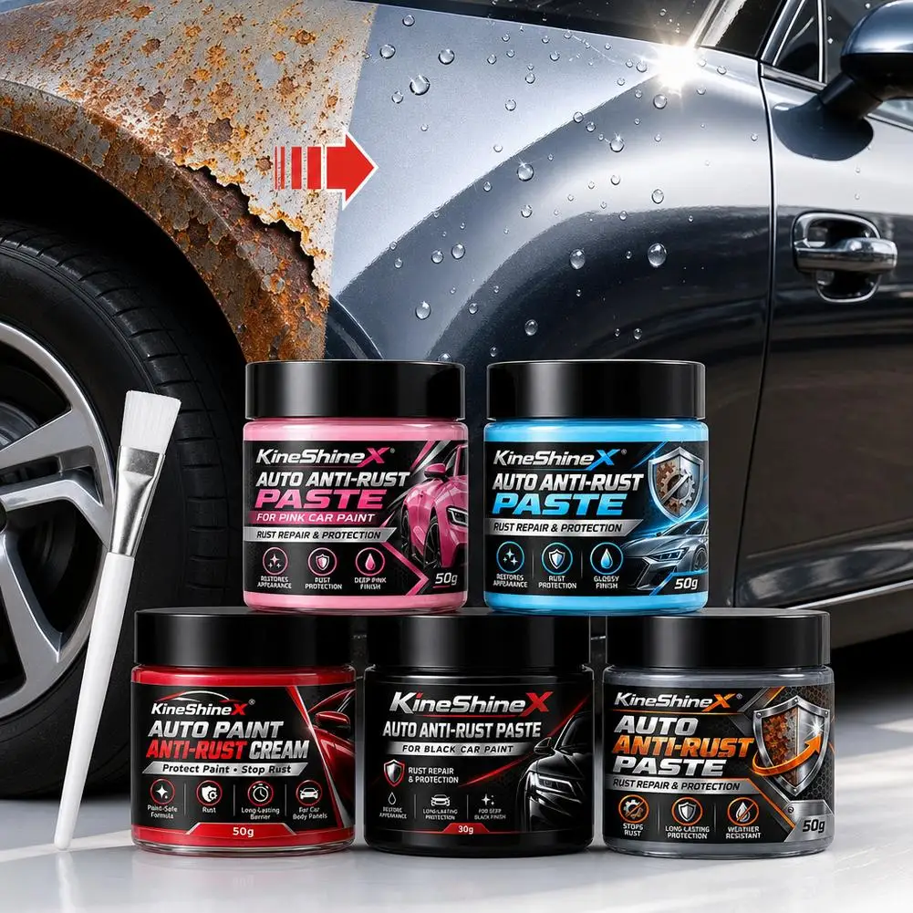 Car Rust Restoration Paste for Chrome Parts of Auto Rust And Fading on Car Wheels Designed for Renewing Oxidized Scratch Repair