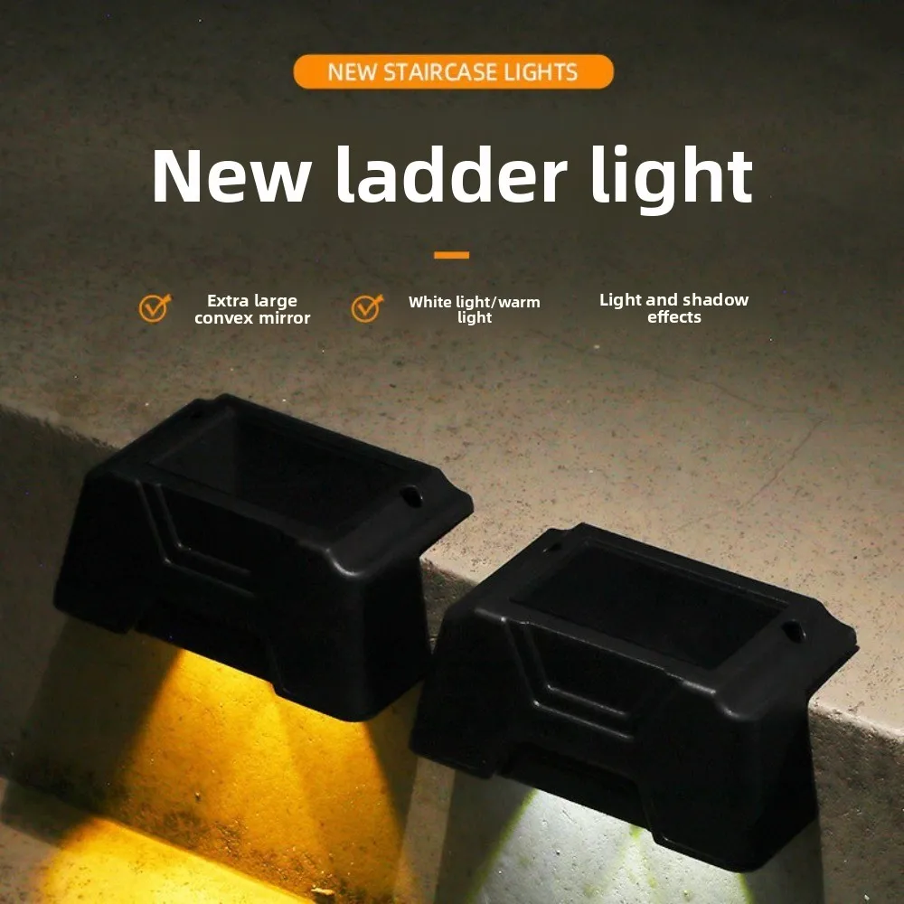 4PCS Premium Solar Stair Lights IP65 Waterproof Aluminum Housing 30LM Bright LED Step Lighting  Porch Deck Balcony  Auto Sensor