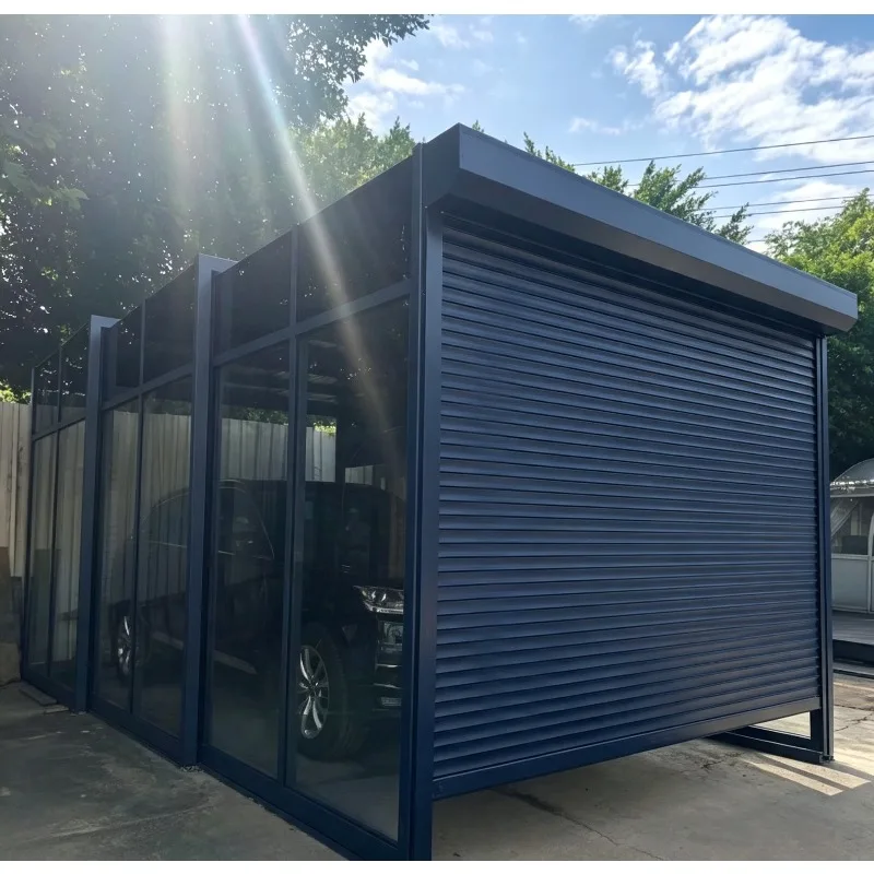 Custom Carport Thick Steel Telescopic Parking Shelter Home High Strength Sun Rain Shade Outdoor Yard Garden Sturdy Vehicle Prot