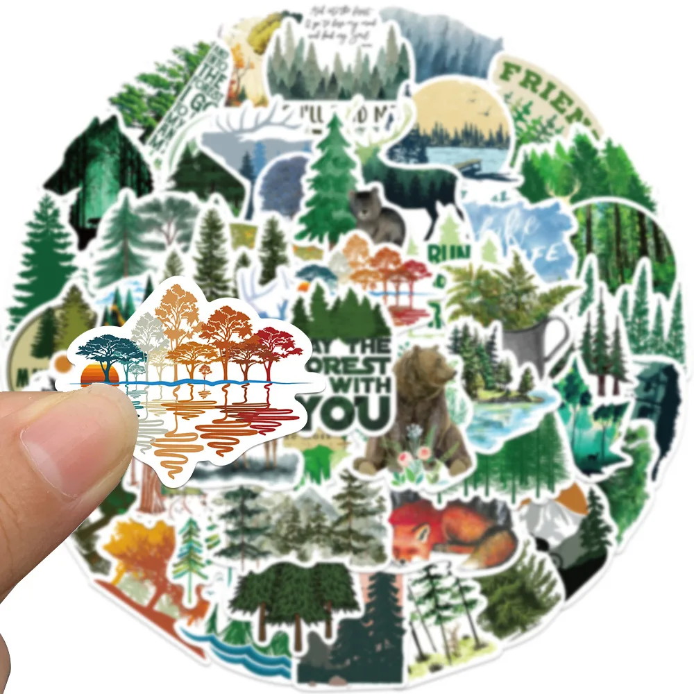 10/30/50PCS Aesthetic Forest Graffiti Stickers Decoration Decal Classic Toy Gift DIY Suitcase Fridge Helmet Phone Laptop Sticker