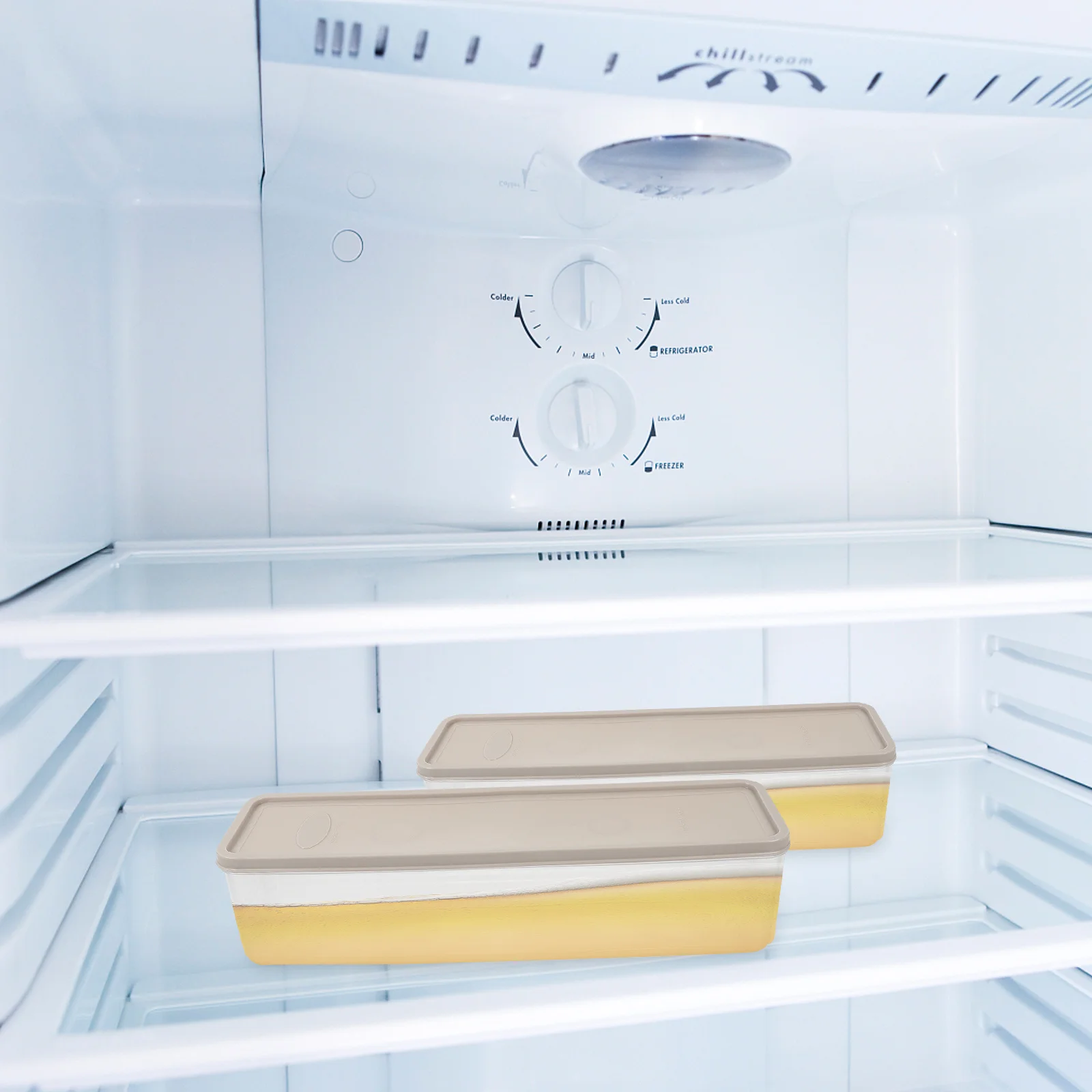 

3pcs Food Storage Box With Lid For Fridge Ice Cream Yogurt Fruit Keeper Practical Kitchen Gadget Lidded Container