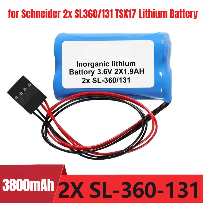 

3.6V 3800mAh for Schneider 2x SL360/131 TSX17 Lithium Battery