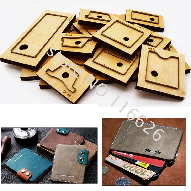 DIY leather craft steel knife mold cardholder punch tool template cutting dies 10x8x1cm