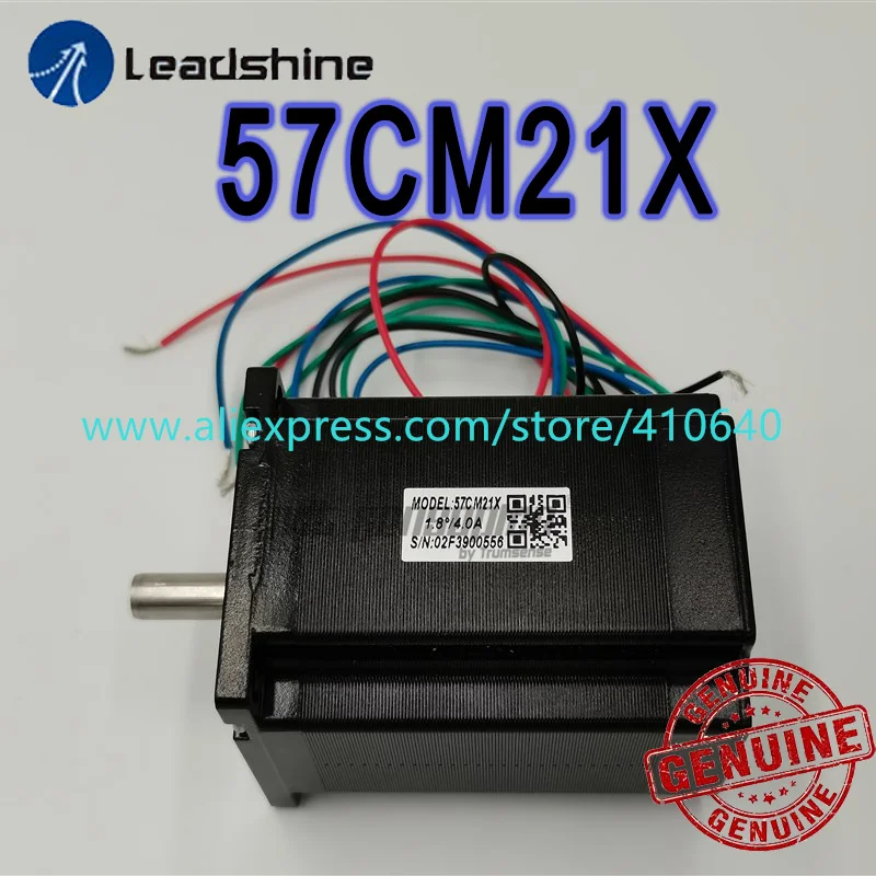 

Genuine Leadshine 57CM21X NEMA 23 Stepper Motor 4 A 2.1 N.m Holding Torque 76 mm Length 1.8 Degree for Laser Marking Machine