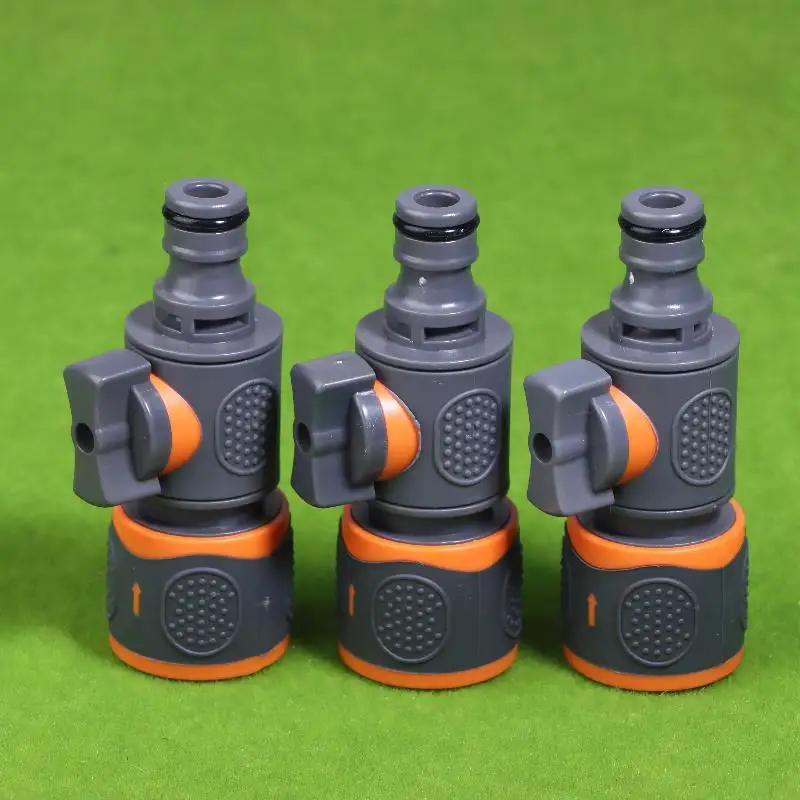 

3 шт. быстроразъемные соединители для садового шланга с шаровым краном, подходят для шлангов 1/2, 3/8 и 3/4 дюйма и других размеров, для сада/мойки автомобилей