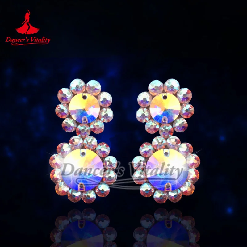 

Female Latin Competitions and Performances Accessory Chacha Samba Tango Rumba Belly Dancing AB Stones Fashion Style Earrings