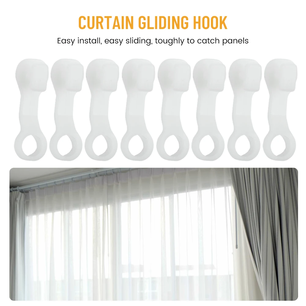 Durable Curtain Gliding Hook Curtain Hooks Curtain Track Rail Gliders Living Room Sash Curtain Curtain Track Gliders image 4