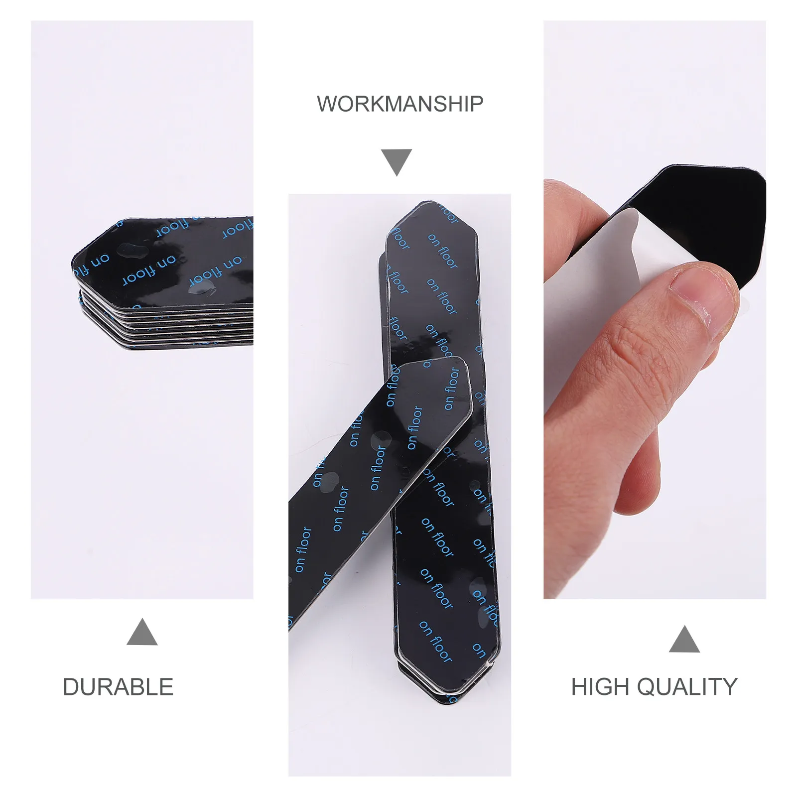 8Pcs Anti Slip Double Sided Fixing Stickers Rug Pad Non-Skid Carpet Tape Prevent Curling Wrinkles Floor Protection