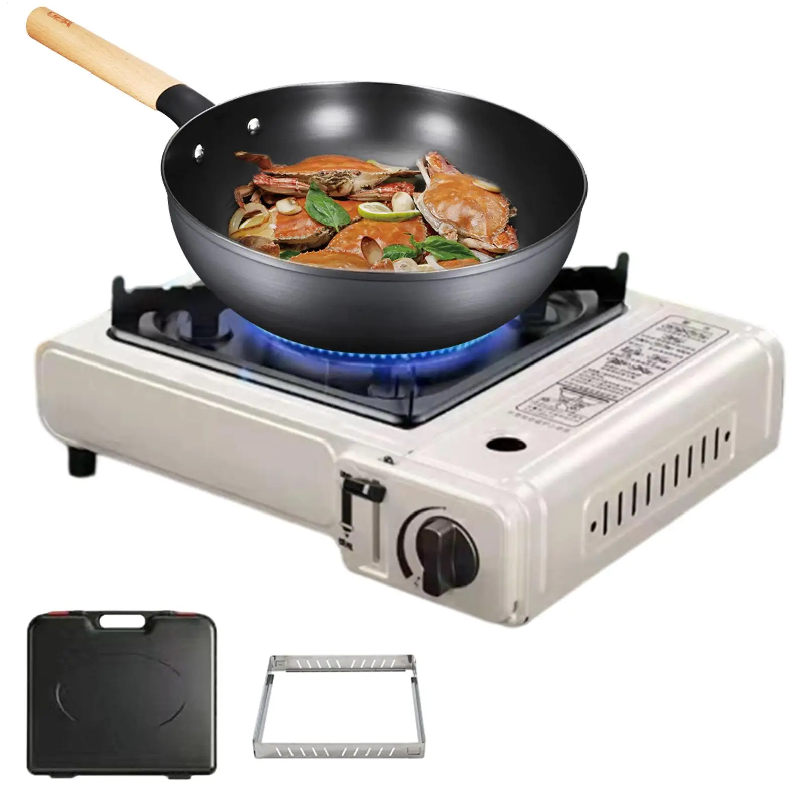 

Camp Stove Cassette Outdoor Burner Portable Stove For BBQ Garden Yard Balcony Park Bonfire Picnic Hiking Fishing Road Trip