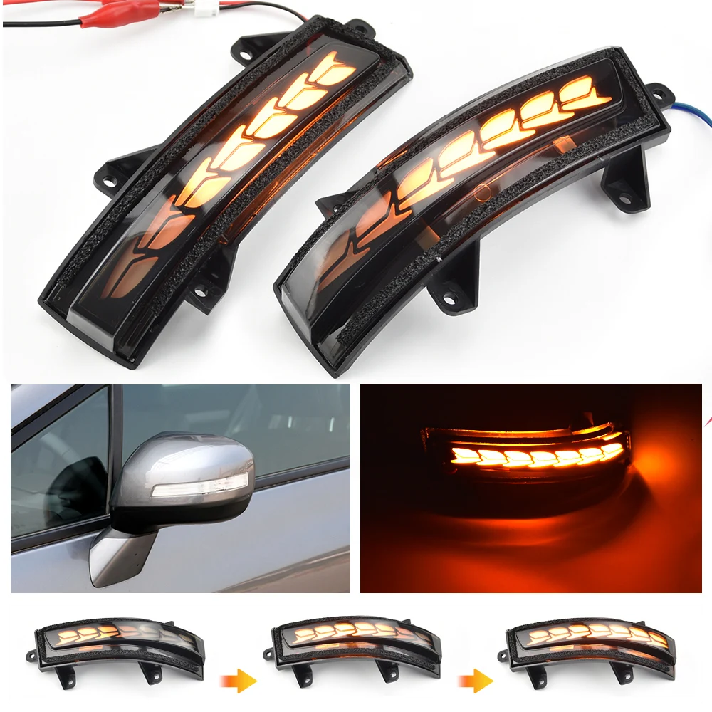 For Honda Civic 9th. 11-15 Jade 14-16 Crider 13-17 City 09-13 Car Rearview Mirror Indicator LED Dynamic Turn Signal Light