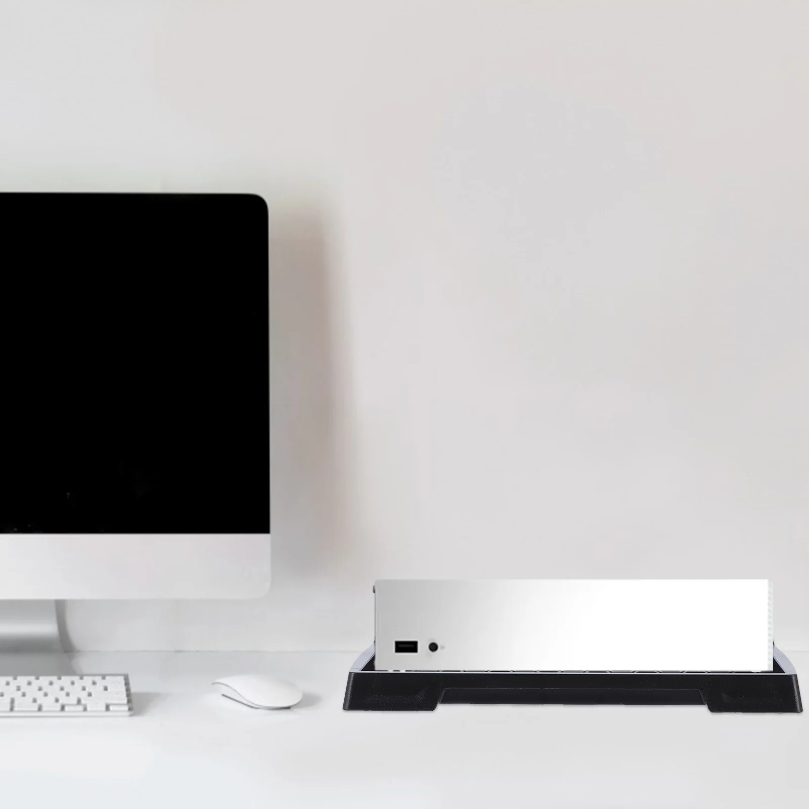 حامل وحدة التحكم المضيفة، حامل عمودي بلاستيكي لتبريد مساحة التهوية، قاعدة ملحقات ألعاب متينة عمودية