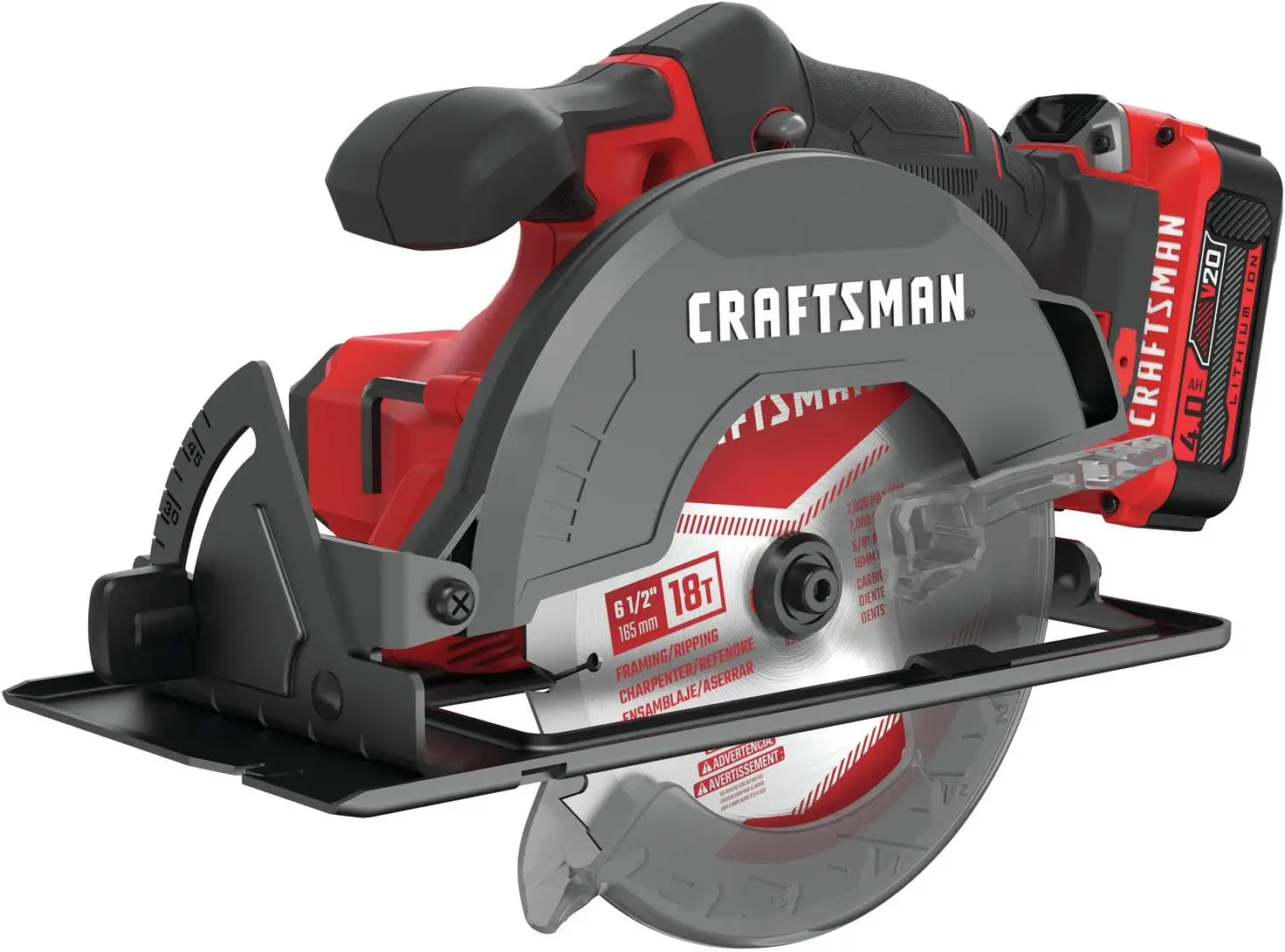 

V20 Cordless Circular Saw Kit, 6-1/2 Inch, Battery And Charger Included (Cmcs500M1)