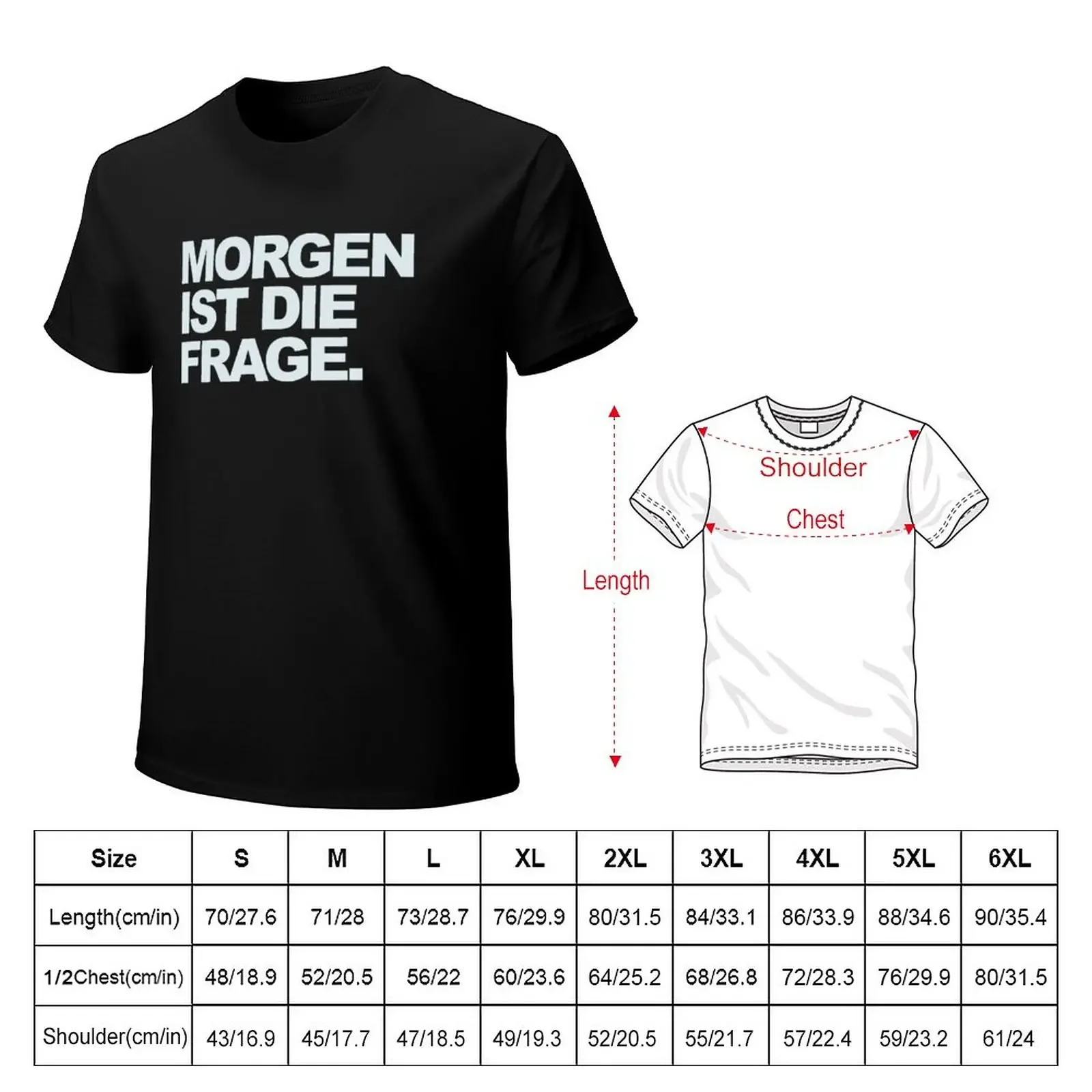 Techno Dj gift | MORGEN IST DIE FRAGE | TOMORROW IS THE QUESTION T-Shirt hippie clothes blacks men t shirt