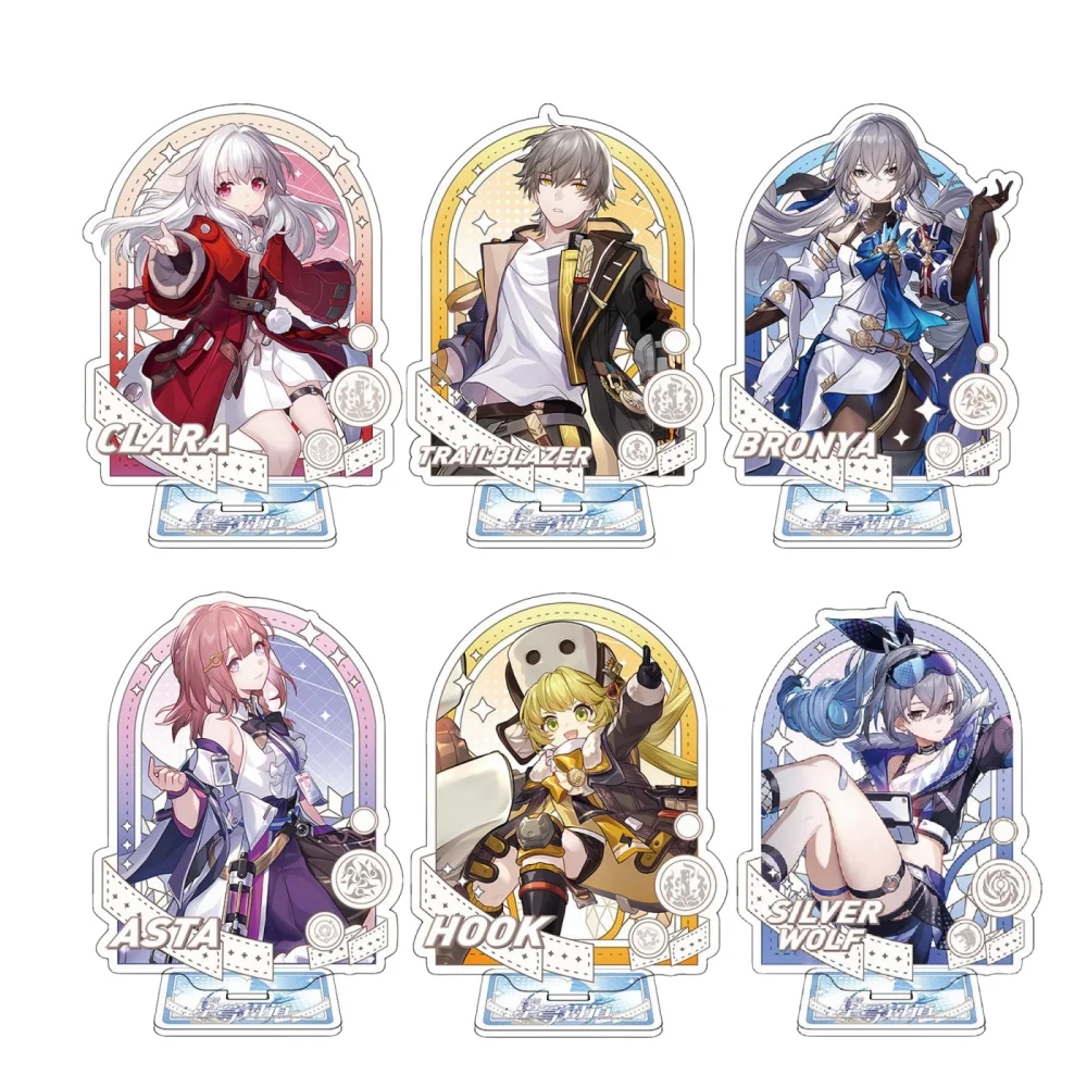 

Anime Game Honkai:Star Rail Figures Dan Heng Jing Yuan Kafka Acrylic Stand Model Desk Decor Collection Standing Series Fans Gift
