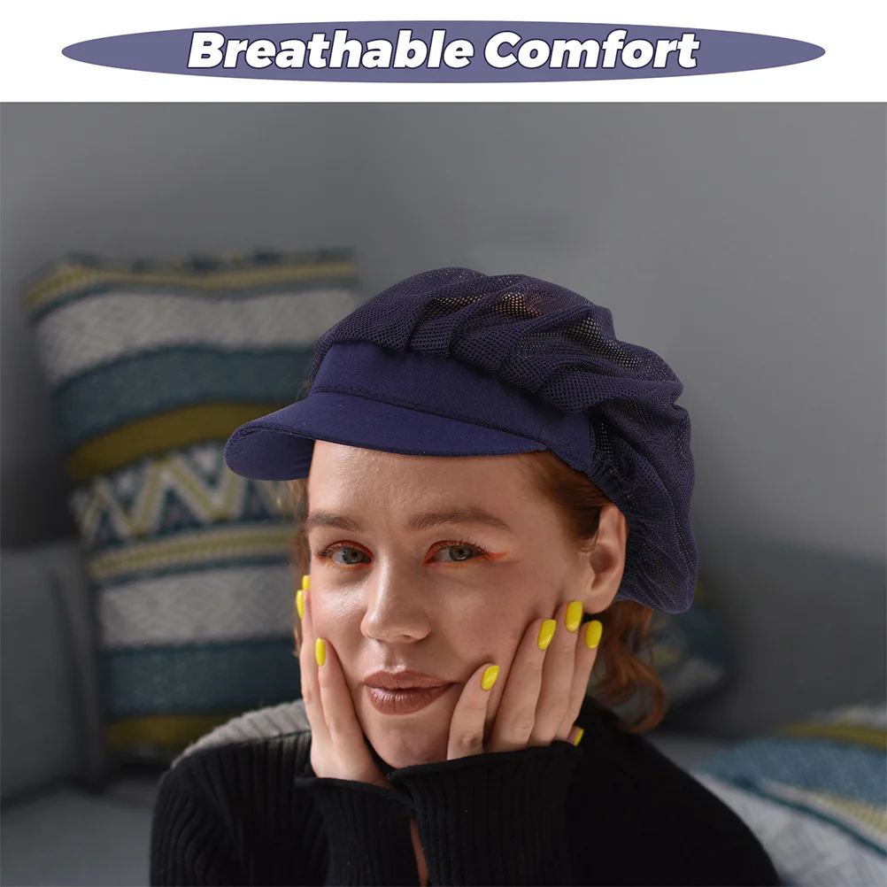 2 Stück Unisex-Kochmützen, atmungsaktive Netzkappen für die Küche, Kochservice, Bäcker, Kellner, professionelle saubere Arbeitskappe