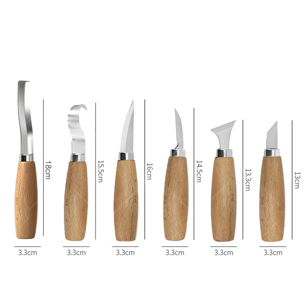 WXCOO Ergonomic Wood Carving Hook Chisel Knife Crooked Sculpting Tools for Spoon Making Beginners Professional Woodworkers view 6