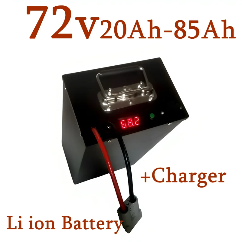 72V Lithium-ion Battery Pack 20AH-80AH with BMS for Motorcycle Electric Car Pedal Scooter Golf Cart E-Vehicle Energy Storage