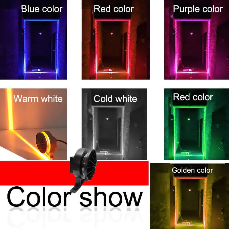 Imagem -05 - Led Window Sill Lights Rgb Door Frame Wall Ktv Hotel Garagem Corredor Decoração Lâmpadas 360 Graus Brilhante 7w 110v 220v Ip67