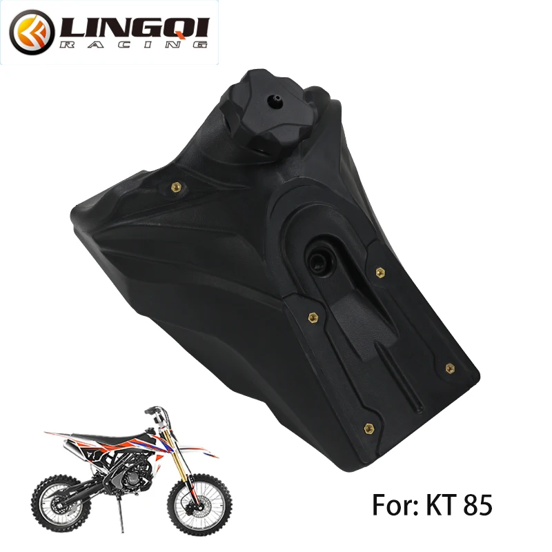 LINGQI سباق الدراجات النارية KT85 البلاستيك الديزل الغاز النفط خزان البنزين خزانات تخزين الوقود ل KT 85 الترابية دراجة الطرق غير الممهدة على الطرق الوعرة إندورو