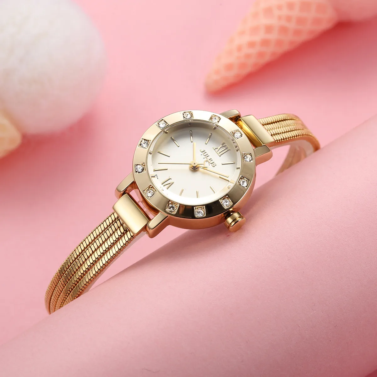 

Small Lady Women's Watch Japan Quartz Hours Fine Fashion Clock Dress Chain Bracelet Snake Tassels Girl Birthday Gift Julius 715