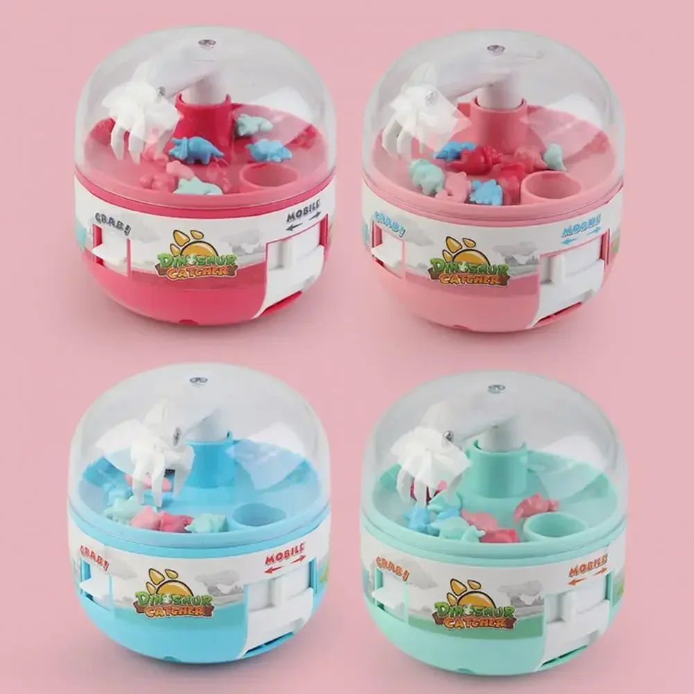 Capsule Toy Mini Claw Machine Catch Dinosaur Game Cute Prizes Dinosaur Gashapon Toy Claw Grabber Fingertip Birthday Funny Gifts