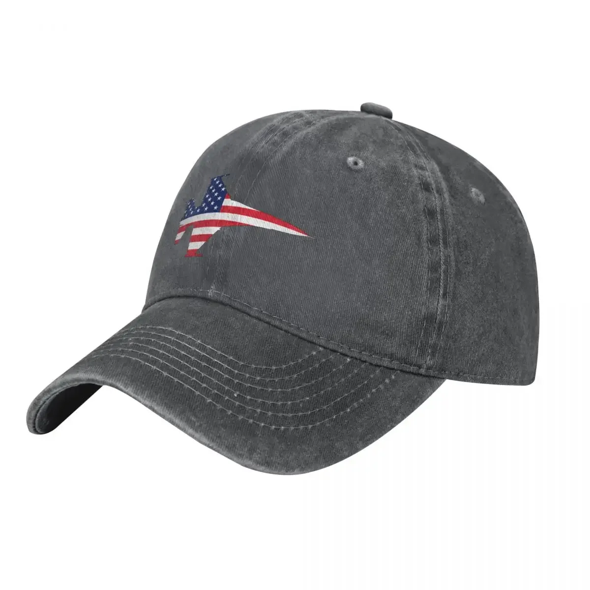 

Flag of the United States of America in shape of F-16 Fighting Falcon Baseball Cap Anime Hat Horse Hat Hats For Men Women's