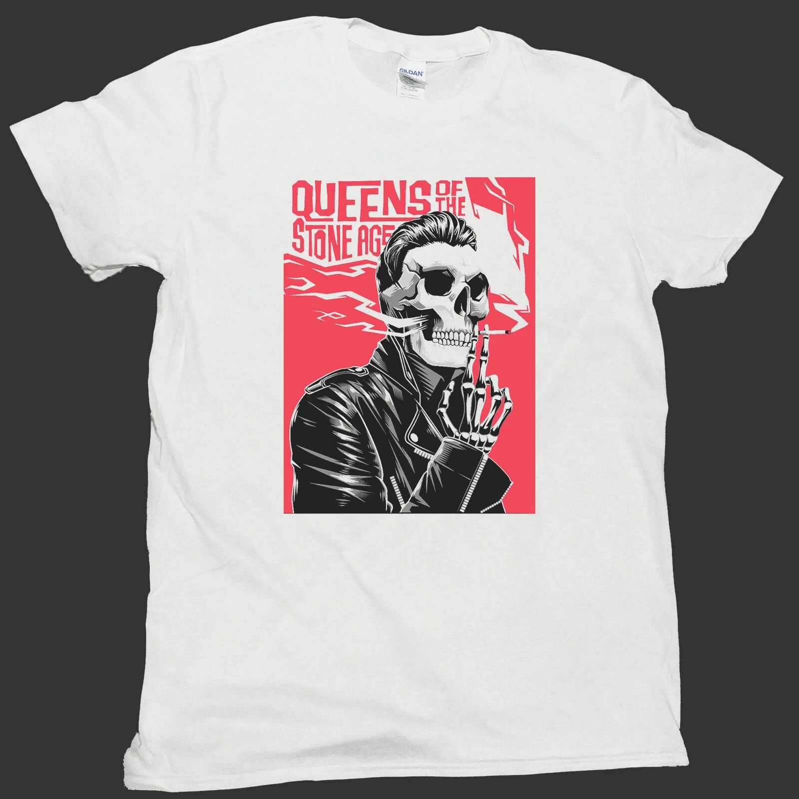 QUEENS OF THE STONE AGE ROCK METAL T-SHIRT Unisex Men Women Summer Men's T-Shirt Casual Crew Neck Cotton Tee