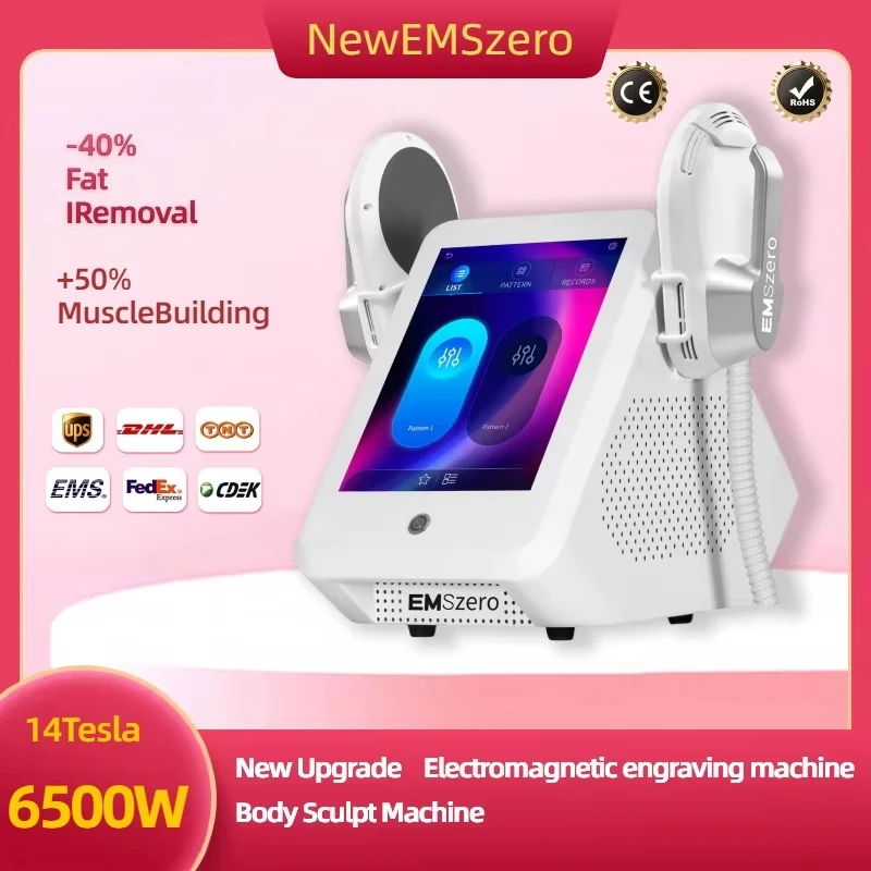 

Portable EMS RF Sculpt Machine Electromagnetic Healthy Fat Body Slimming Technology Muscle Stimulation Sculpting 6500W EMSzero