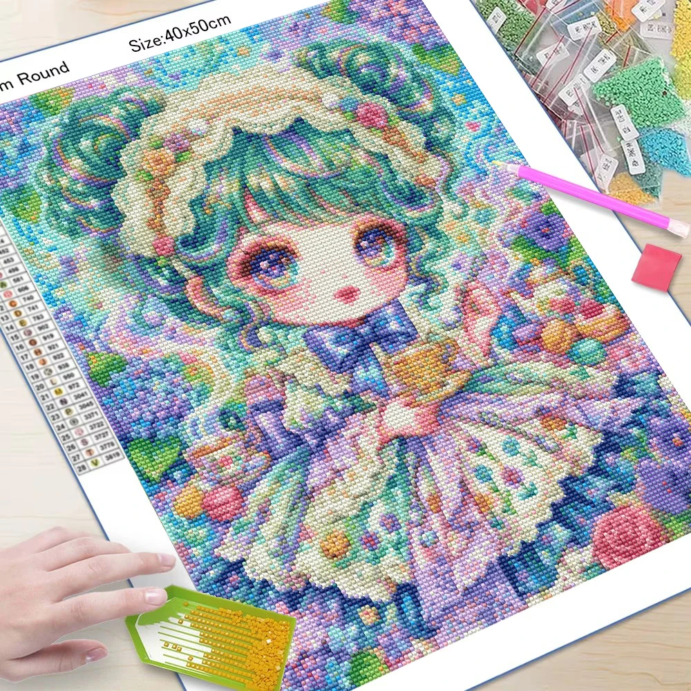 Dream Girl Series AB Diamond P - Home Decor Korea recensie en prijs