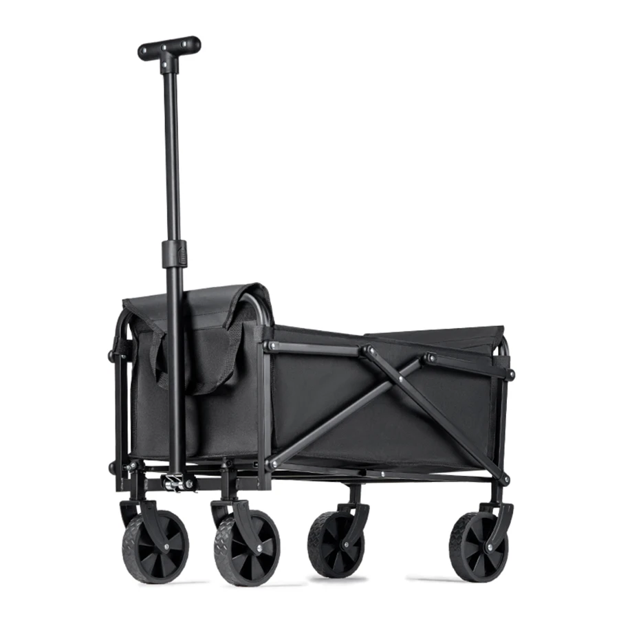 Carro de utilidad portátil para exteriores, carro plegable de gran capacidad y resistente, carrito de tracción plegable para ir de compras en la playa y el jardín