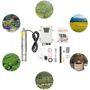 SucceBuy 深井潛水泵 0.5/1/1.5/2/3 馬力 230V/60Hz 不銹鋼水泵,適用於工業、灌溉和家庭用途 10 最佳銷售 水井泵 - №7