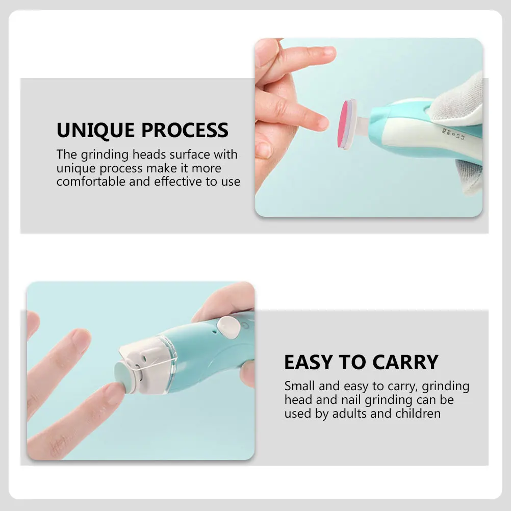 

12Pcs High-Class Material Nail Grinding Heads Stable Performance Comfortable Effective Care Nail Grinding Head