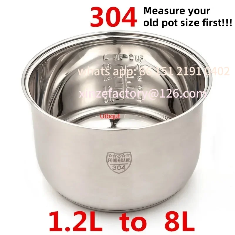 

Customizable steel rice cooker inner container Non stick Cooking Pot Replacement Accessories kitchen food Rice