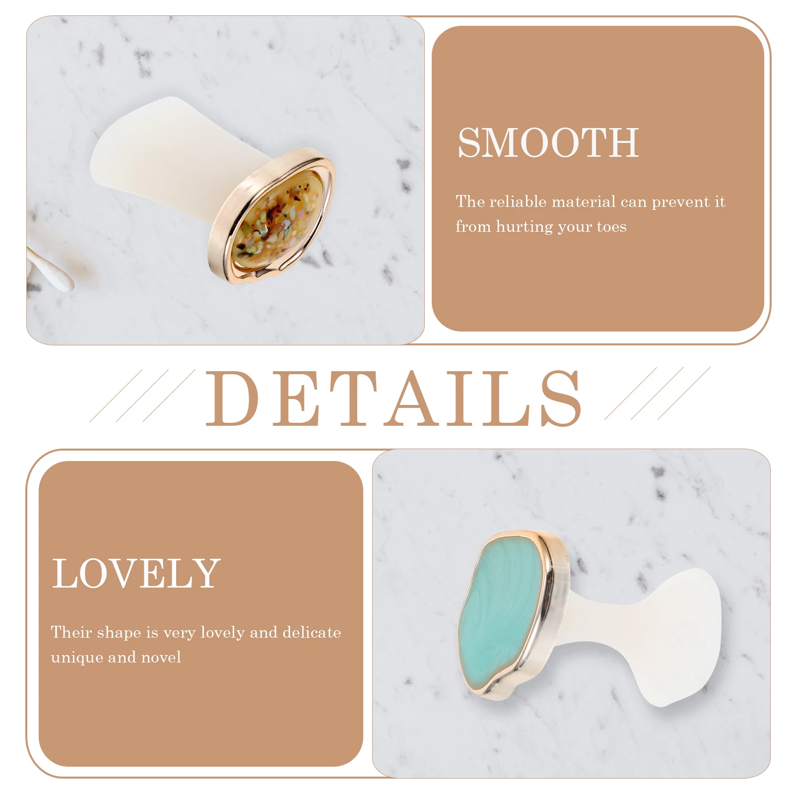 

1 set Silicone Toenail Separators Pedicure Tools Foot Dividers Correcting Gel Nail Art Manicure Toe Separator Tool