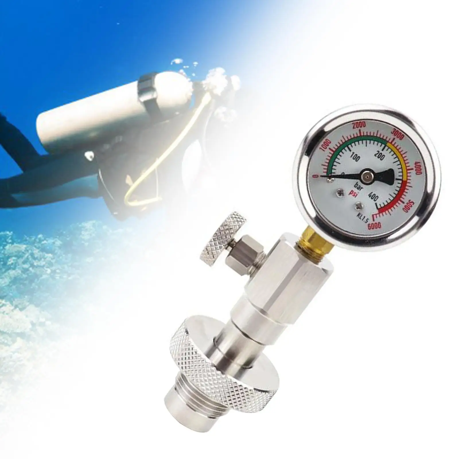 

Tank Pressure Check Accessory, Compact Submersible Equipment, Scuba Diving