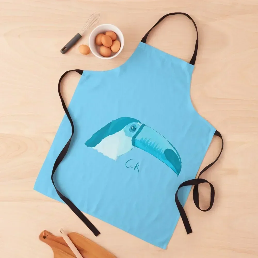 

turquoise toucan Apron Customizable Woman Men's Kitchen christmas kitchen cloths Professional Barber Apron