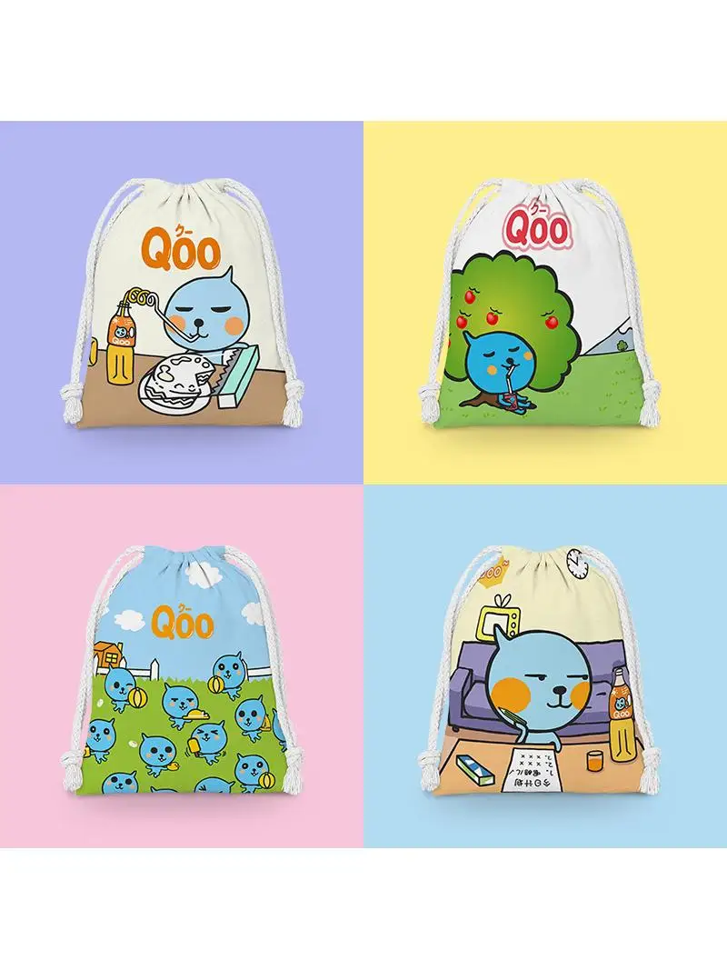 

Стильная мультяшная сумка-органайзер на шнурке для хранения мелочей, студенческих принадлежностей, белья, портативная сумка для уборки