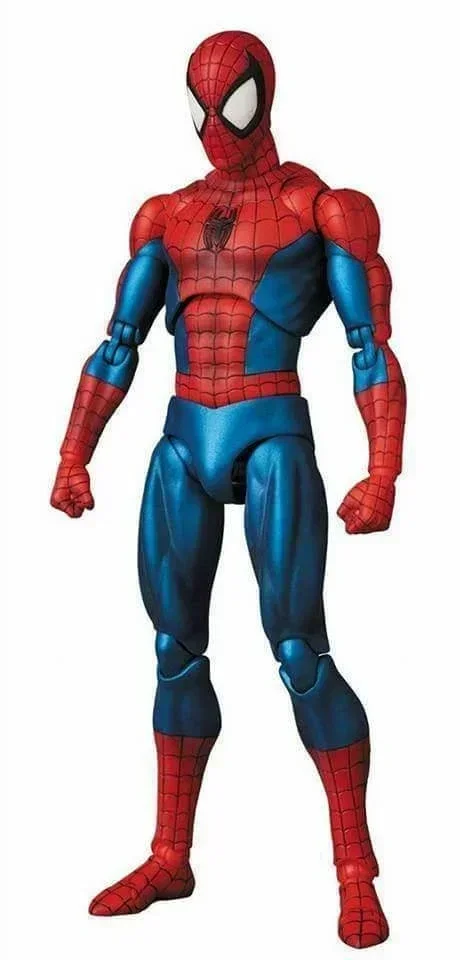 Marvel Spider Man Mafex 075 the Amazing SpiderMan Comic Ver Joints Movable Figure Model Toys 16cm