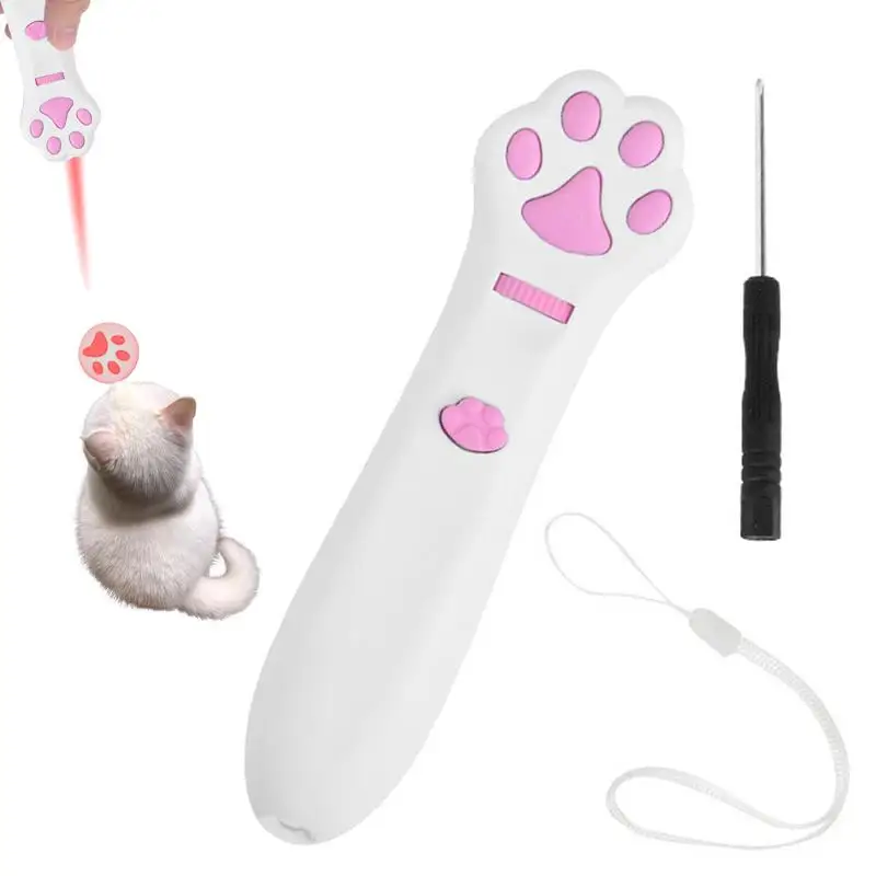 Infrared Pet Laser Toys Teasing Stick Funny Indoor Cat Interactive Projection Toy Battery Powered puppy Kitten Pet Accessories