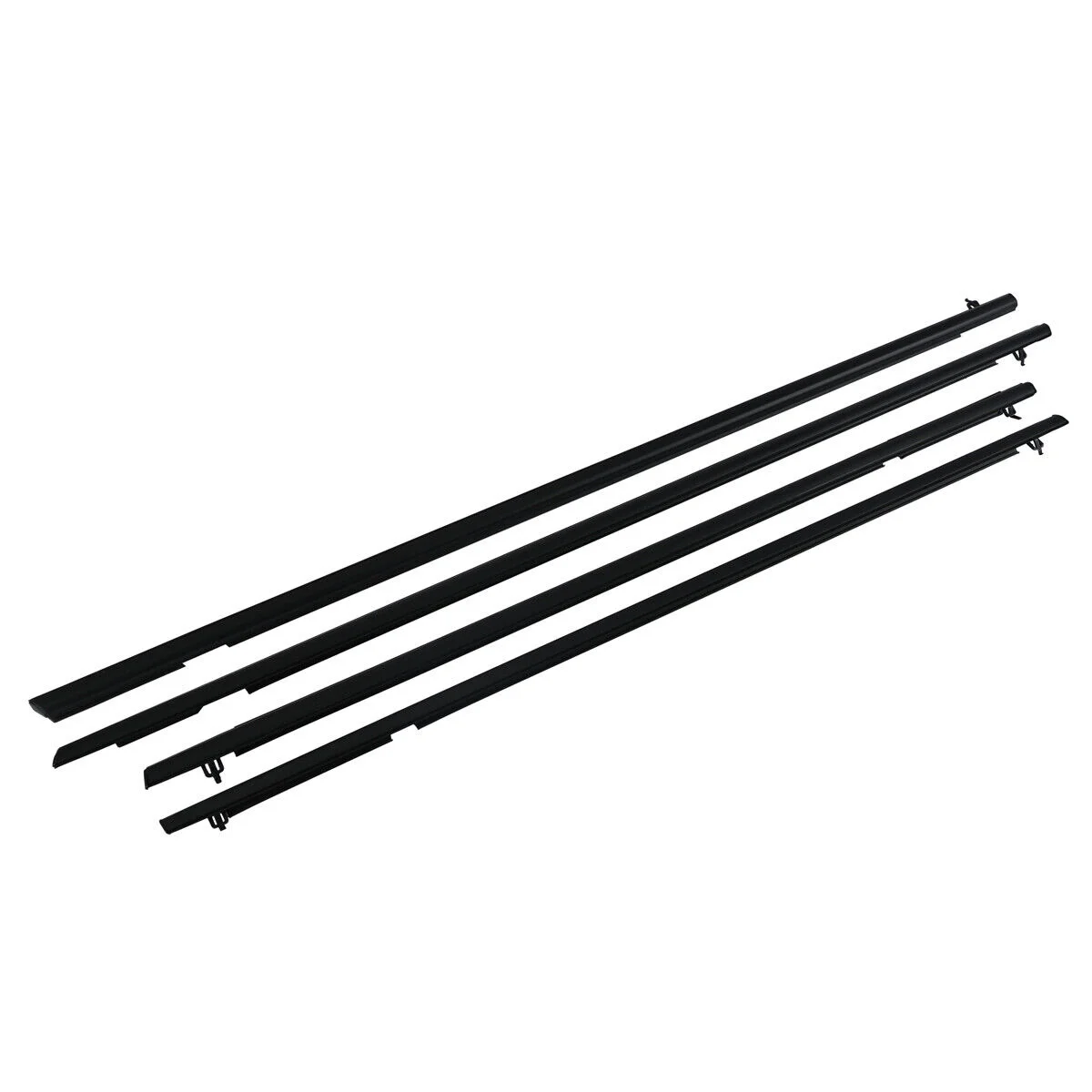 4PCS Car Outer Door Windows Rubber Weatherstrip For Honda Civic 2006-2011 Waterproof Pressure Sealing Strip Car Accessories