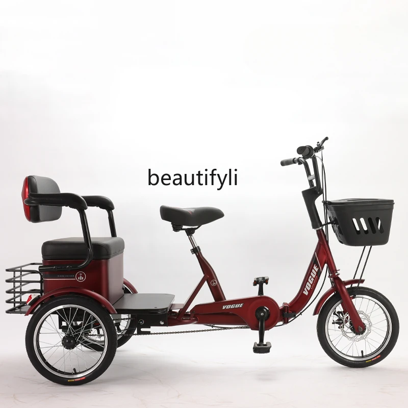 Tri-Wheel Bike Leisure Fashion for the Elderly Adult Home Use Folding Easy Riding Pedal Rickshaw New