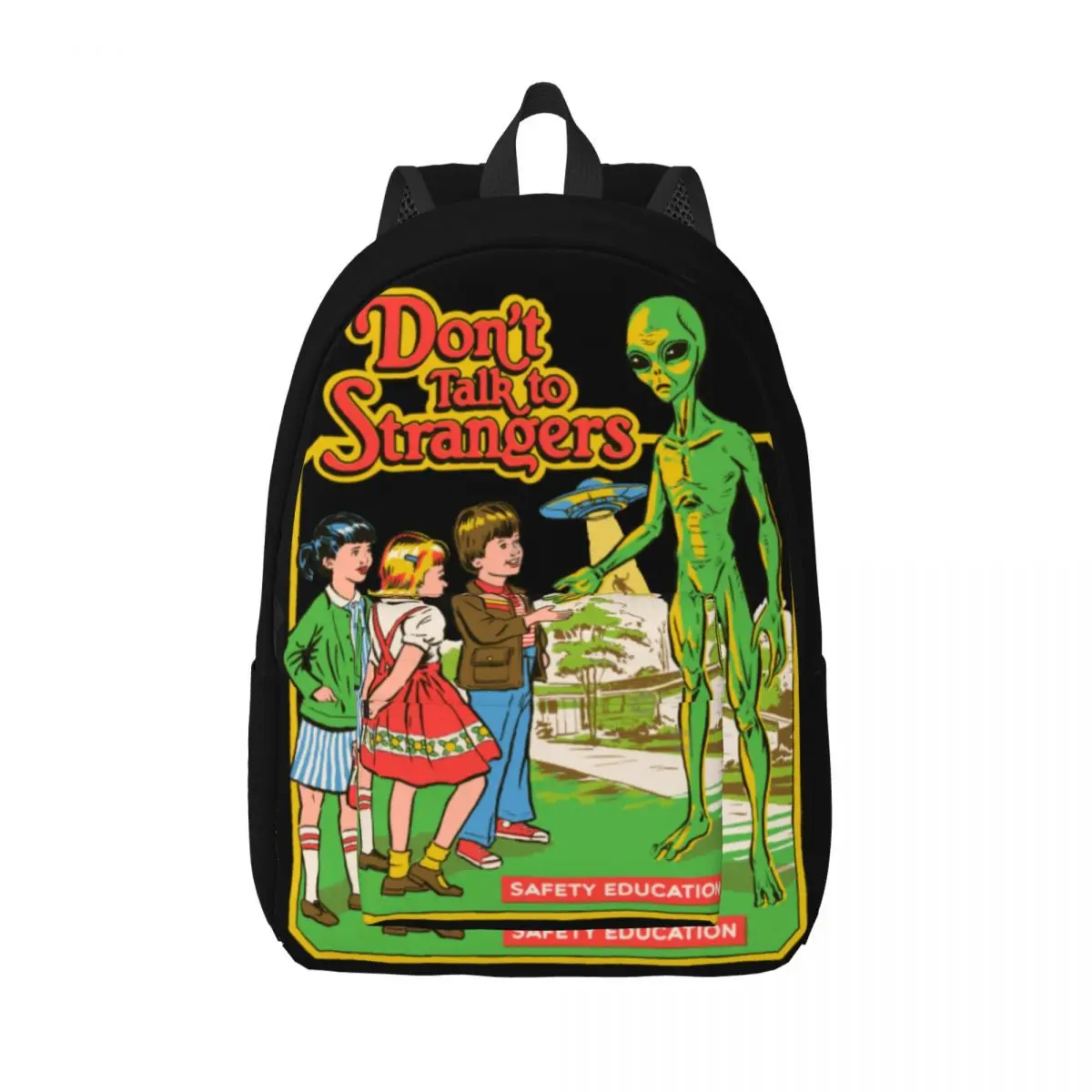 Mochila Supernatural Satan Summon Demons con bolsillo para hombres y mujeres, bolsas para computadora portátil, trabajo escolar, área de tormenta 51, Alien, UFO, Daypack