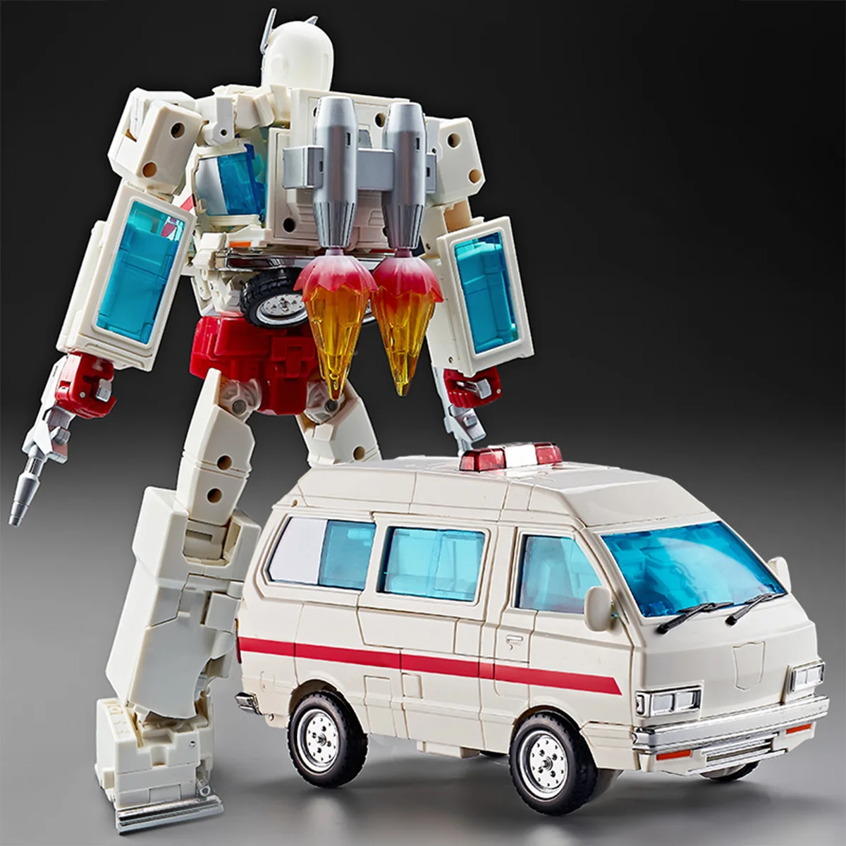 [In Stock]WJWeiShuang W8097 Transformation 28CM MPP30 MPP-30 KO masterpiece MP30 Oversized alloy part Ambulance Ratchet