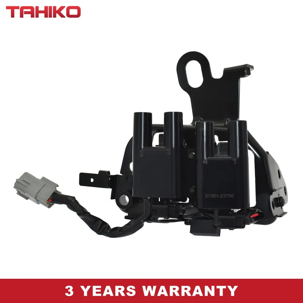

Катушка зажигания 27301-23700 подходит для Hyundai Elantra, Tiburon, Tucson, Kia Spectra, Sportage 2005-2007 годов выпуска.